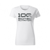T-shirt 100% Scitec Nutrition Woman White